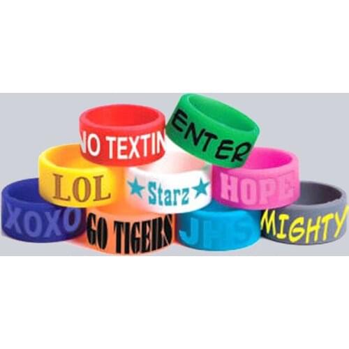 Free Shipping 500PCS/lot customized Personalized Screen Printing Swirl vape band,silicone rings for promotional gifts SR006