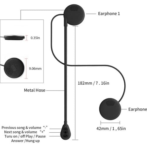 VR robot Bluetooth-compatible 5.0 Moto Helmet Headset Wireless Handsfree Earphone Motorcycle Helmet Headphones MP3 Speaker