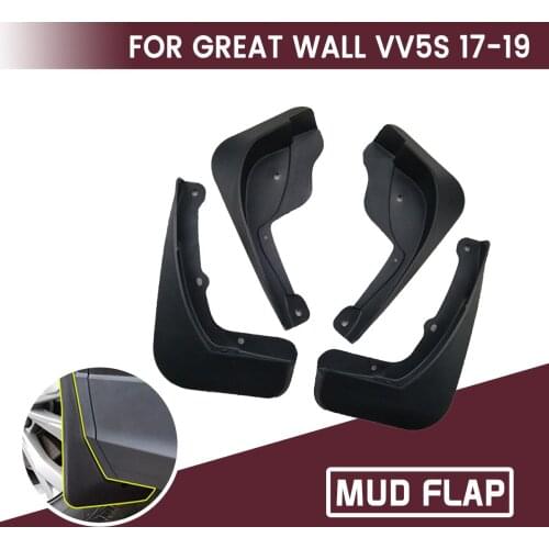 For GREAT WALL VV5S 2017-2019 Car Front Rear Car Mudguards Fender Flares Mud Guard Flap Anti Splash Mudflaps Soft Good Tenacity