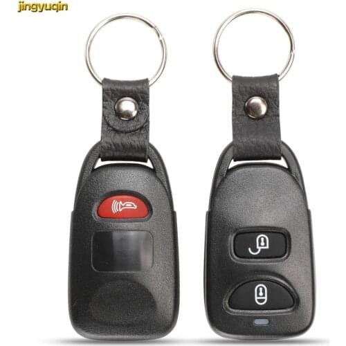 Jingyuqin Remote Car Key Fob Shell For Kia Carens Replacement 2+1 Buttons Auto Key Replacement Housing