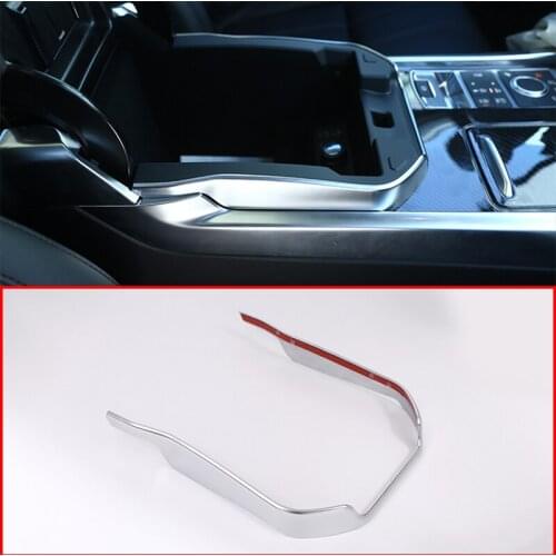 For Land Rover Range Rover Sport 14-17 ABS Chrome Silver Armrest Box Frame Trim Cover Decorative Sequin Car Styling Accessories