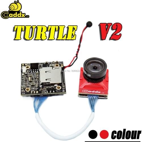 Caddx Turtlet V2 1080P 60fps 2.7 Inch 800TVL HD FPV Camera FOV 155 Degree NTSC / PAL changeable FPV Action Camera For RC drone