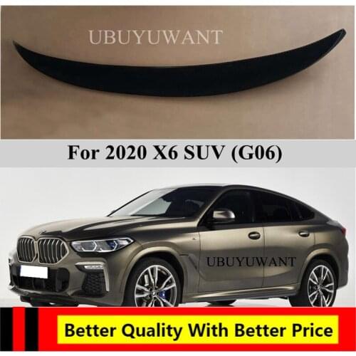 EPFBSQP Car Rear Trunk Spoiler Wing For 2019 2020 BMW X6 X6M G06 M50d M50i Carbon Fiber Boot Lid Lip Tail Wing Spoiler P Style