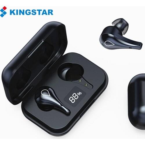 KINGSTAR Gaming Earbuds Wireless Bluetooth Headphones HiFi Stereo Sound Earphones Sports Running Mini Headsets with Microphone