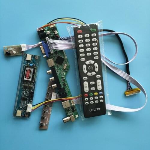 Kit For M170ETN01.0 AV 1280x1024 Controller Board LED LCD TV Monitor 2 Lamps Panel VGA HDMI Screen LVDS USB Display 17"