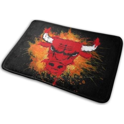 Basket Bull Mat Rug Carpet Anti-Slip Bedroom Entrance Door Mat Basketball Basket Sports Players Deportes Baloncesto Escudos