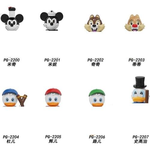 Disney Cartoon Minifigure Mickey Minnie and Duck 3D model DIY block toy Classic Model Kids Toys For Gift 2020 new