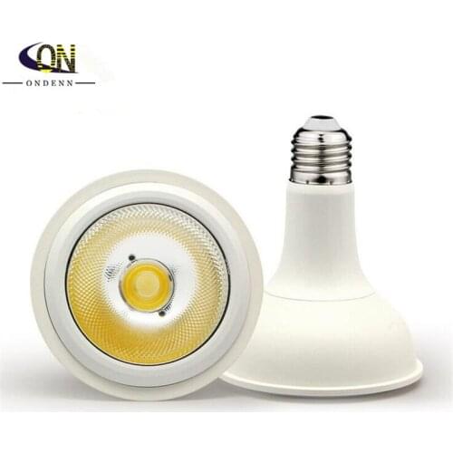 ONDENN E27 10W/15W/25W PAR20 PAR30 PAR38 COB LED Spot Light Spotlight Bulb Lamps Indoor Lighting Dimmable AC85-265V 10PCS