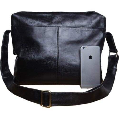 2021 Hot Mens Leather Single Shoulder Bag Fashion Brand Messenger Bag First Layer Leisure Cow Leather Mens Bag