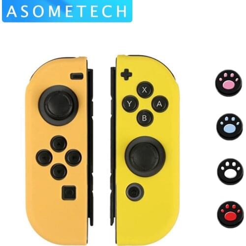 6 in 1 Silicone Case For Nintend Switch Controller Thumb Stick Button Cap For Nintendo Switch NS PS4 Gamepad Joystick Joncon