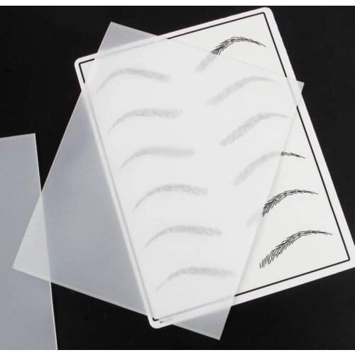 New Microblading Blank Silicone Tattoo Practice Skin for Permanent Makeup Transparent Eyebrow Practice Skin Pad PMU Accessories