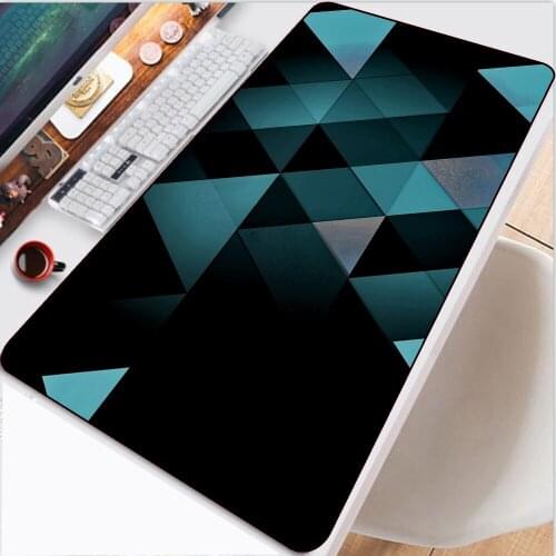 New Product Irregular Black Hexagon Texture Pad Anime Abyss Game Player Pad Gaming Accessories Lock Kawaii Mouse Pad Gaming Desk