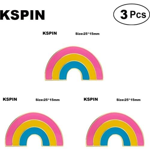 Pansexual Pride Rainbow Badge Lapel Pin Brooches Pins Flag badge Brooch Badges