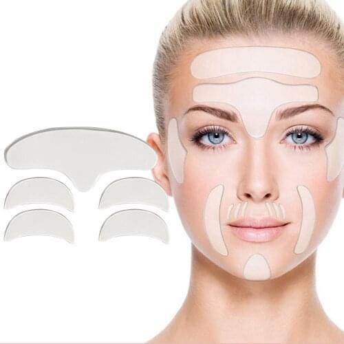5Pcs/Set Wrinkle Remove Sticker Anti-Wrinkle Self-Adhesive Silicone Reusable Washable Soft Skin Lifting Patch for Eyes