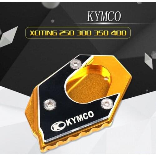 For KYMCO Downtown 200i 300i 350i 300 350 Xciting 250 400 Motorcycle Kickstand Foot Side Stand Extension Pad Support Plate