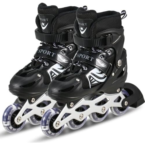 Professional Children Roller Skates Adjustable Inline Skating shoes Outdoor Roller Skates With 4 Wheels Patins for Boys Girls