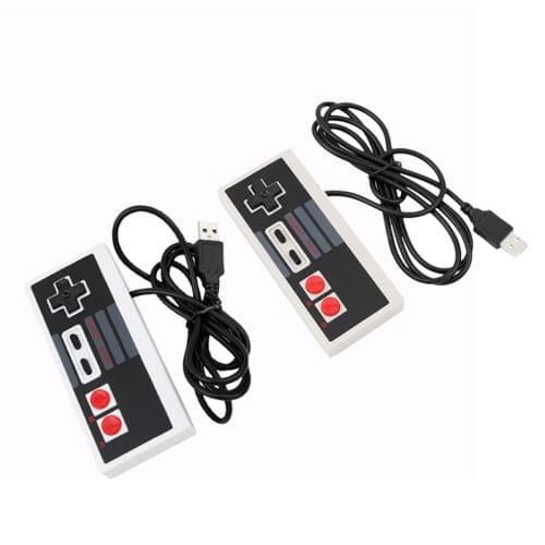 2 pcs Wired USB Game Controller Gamepads Joystick Joypad For Nintendo Mini NES