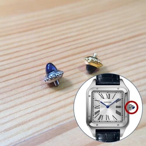 Sapphire crown for Car tier San tos Dumont 46.6X33.9mm manual watch
