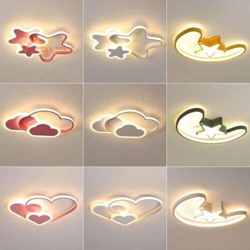 Modern Ceiling Lights plafond Lamps Acrylic Home Lighting Fixture LED Lamp Bedroom Dining Room Girl Kids Study Remote Control