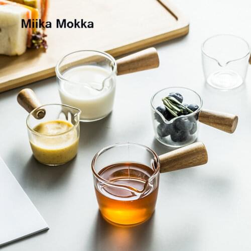 Glass Milk Jugs Frothing Pitcher Craft Espresso Coffee Barista Latte Cappuccino Milk Cream Cup Frothing Jug Pitcher Coffeeware