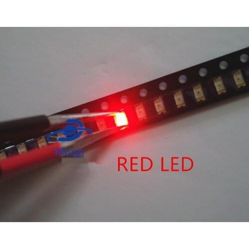 100pcs SMD 0402 0603 0805 2835 3528 1206 5050 5730 3014 4014 Diodo Red light emitting diode SMD super bright LED 3V