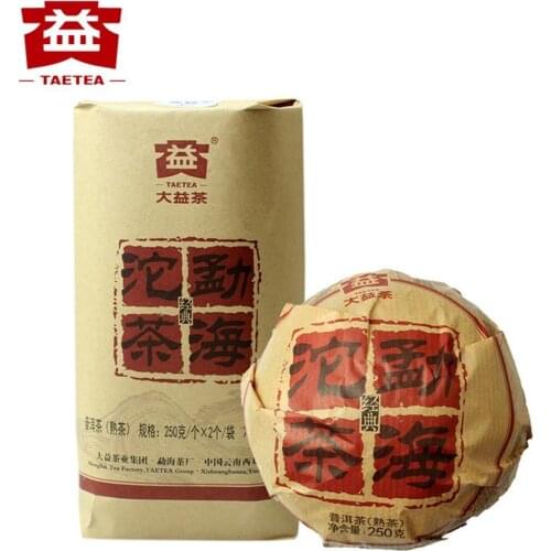 TAE 2015 Ripe Puer Chinese Tea Tuocha Batch 1501 Menghai Da Yi Shu Puer Chinese Tea 250g