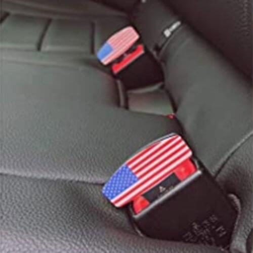 X7AE 2pcs Universal Car Seatbelt Silencers Metal Alarm Noise Stopper Clip Automotive Seat Belts Clip