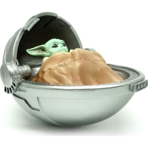 Baby YODA in Space sleeping room Figure Toys
