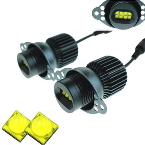 2pcs 80W Halo LED Marker Ring Canbus Angel Eyes Light Bulb Car Headlight for BMW E90 E91 328i 335i 2009-2011 LCI Error Free