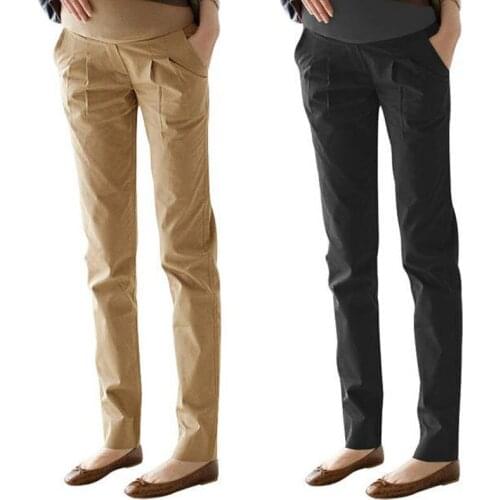 2021 Maternity Pants New Autumn Cotton Fashion Clothes Pregnancy Casual Trousers For Pregnant Women Pants Hot Pregnancy Clothing