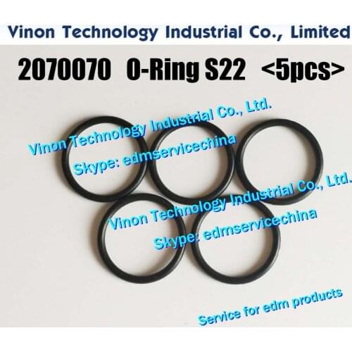 2070070 edm O-Ring S22 (price is for 5pcs/bag), sealing ring for S odick wire edm machine 433013