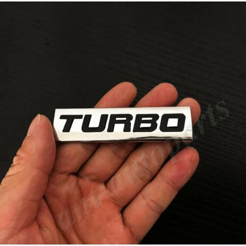 3D Metal Chrome Turbo T 2.0 2.5 3.0 Car Trunk Rear Emblem Badge Decal Sticker