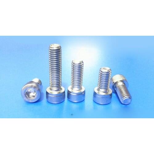 4PCS Hex Socket Screw M7 Cup head Screws 12.9 Grade Nickel Plated 16-30mm Length