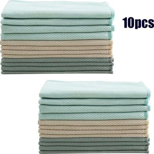Kitchen Anti-Grease Wiping Rags Efficient Fish Scale Wipe Cloth Cleaning Cloth Home Washing Dish Cleaning Towel