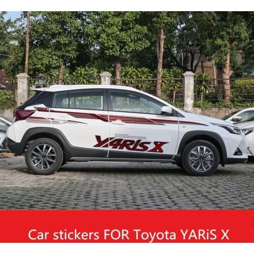 Car stickers FOR Toyota YARiS X body exterior decoration fashion sports decals