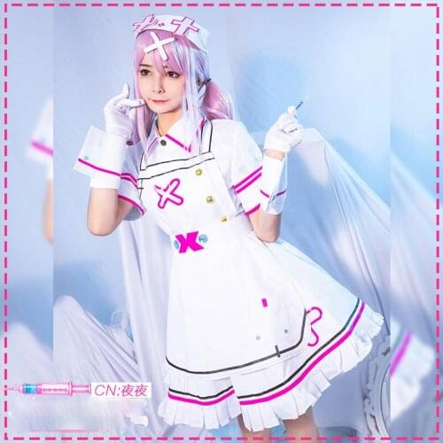 Hololive VTB YouTuber Sukoya Kana Cosplay Costumes Women Cute Dress Nurse Suit Halloween Carnival Uniforms Custom Made