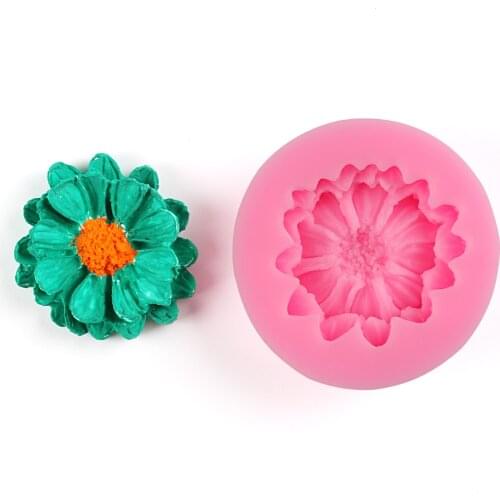 Chrysanthemum Sunflower Chocolate Party Cake Decorating Tools DIY Flower Candy Mold Fondant Silicone Sugarcraft Gumpaste Mold