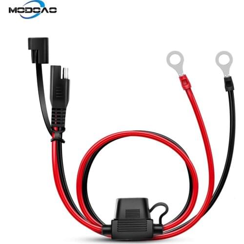 Ring Wire 2 Pin Lug Cable Eyelet Terminal Harness Extension Charge Cord Quick Disconnect Sae Connection Lead for Motorcycle Car