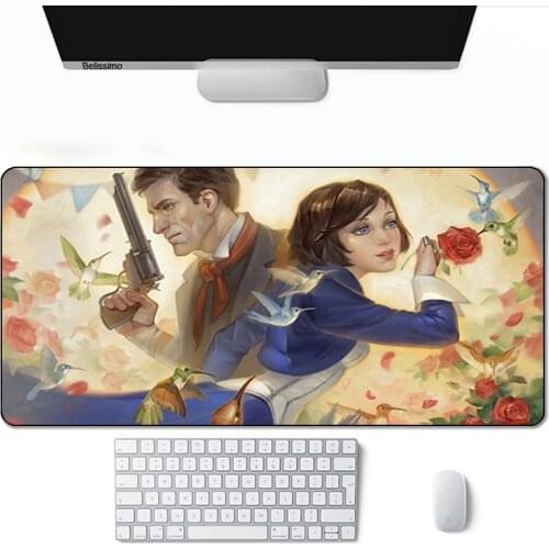 Pad Mouse Bioshock Office Carpet Computer Gamer Keyboard With Keyboards Accessories Mause Anime Girl Mats Pink Mousepad Gaming