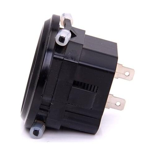 100-250VAC Round Quartz Hour Meter Gauge For Boat Car Truck Engine