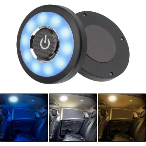 Square Dome Vehicle Indoor Ceiling Lamp Magnetic LED Night LED Car Interior Reading Light Car Backseat Ceiling Roof Light Kits