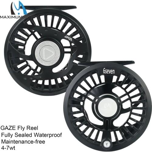 Maximumcatch Maxcatch GAZE 4-7WT Trout Light Weight Fly Fishing Reel Waterproof Sealed Drag Fly Reel
