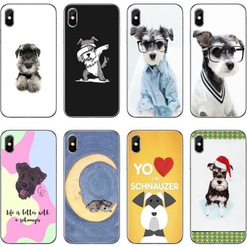 Miniature Schnauzer dog Soft Phone Case For Samsung Galaxy A71 A70 A60 A51 A50 A41 A40 A31 A30 A20E A21S A12 A10 A7 A5 A3