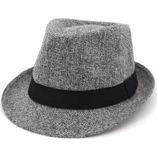 Fashion Fedora Hat Women Men Fashionable Church Sombrero GentlemanLadies Sombrero Wide Brim Panama Vintage Hats HF102
