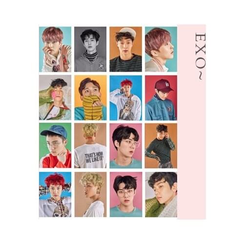 16PCS EXO Character star expression pretty boys Scrapbooking Stickers Decorative Sticker DIY Photo Albums