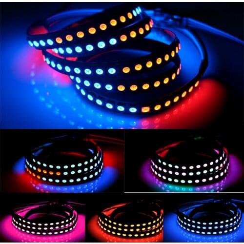 DC12V WS2815 pixel led strip light,Addressable Dual-signal Smart,30/60/144leds/m Single point single control breakpoint resume