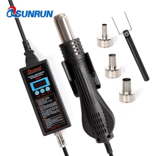 1 Set 8858 110V 220V Portable BGA Rework Solder Station Hot Air Gun LED digital display Heat Gun