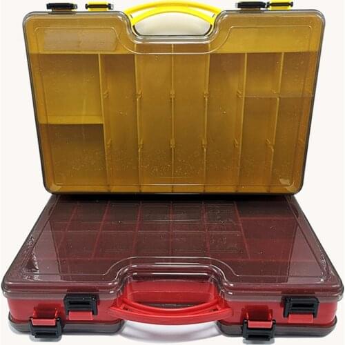 Portable Double-sided Fishing Lure Fishing Tackle Box With Adjustable Large-capacity Fishing Tackle Storage Box