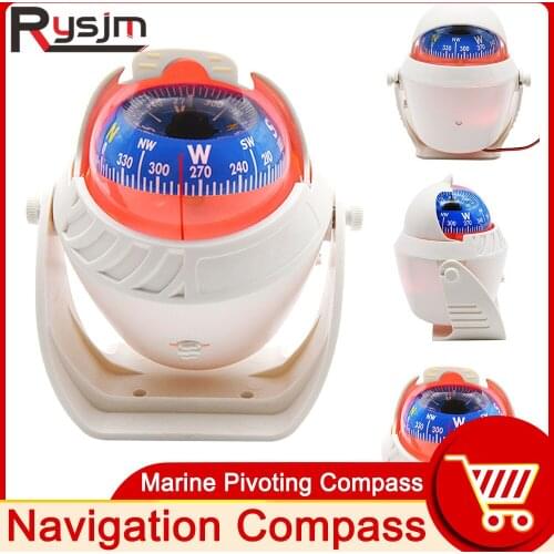 Professional Compass Sea Marine Military Electronic Boat Vehicle Car Compass Navigation Positioning High Precision LED Night Lig
