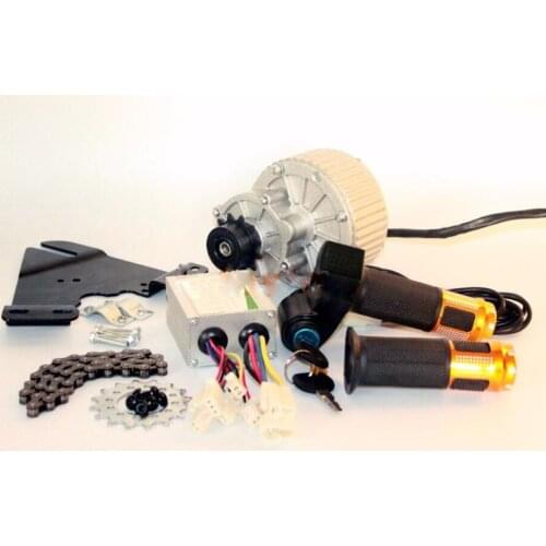 24V36V 450W Electric Bike Conversion Kit For Disc Brake Rotor Left Side Mounting Electric Bicycle Motor Kit With Thumb Throttle